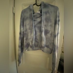 ARITZIA TNA tie dye waffle zip(S)